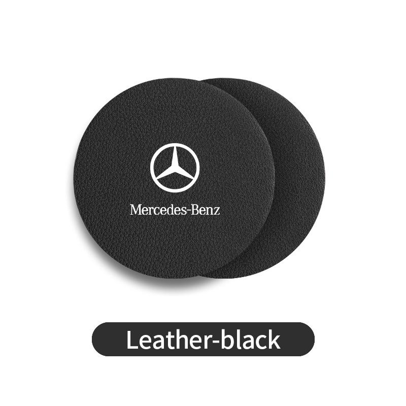 CRB1 Car Coaster Water Cup Bottle Holder Anti-slip Pad Mat Interior For Benz W202 W212 W126 W140 W168 W177 CLS GLE GLC GLS CLA