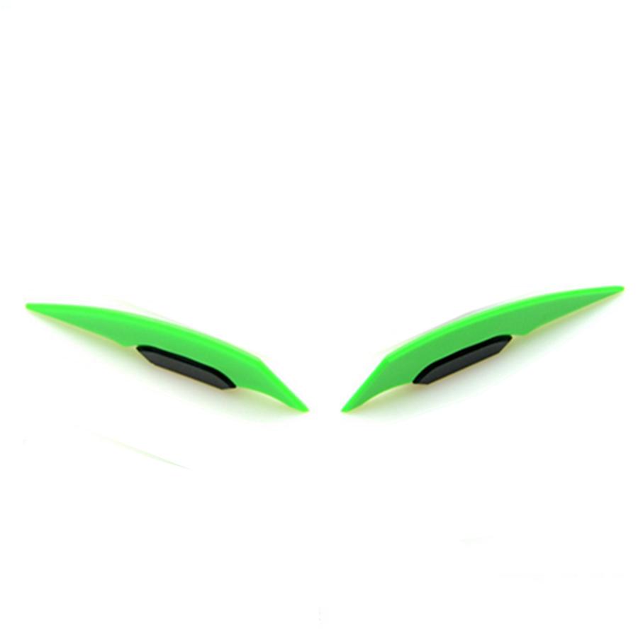 6x Green Universal Motorcycle Scooter Side Wings Winglet Spoiler Wind Deflector