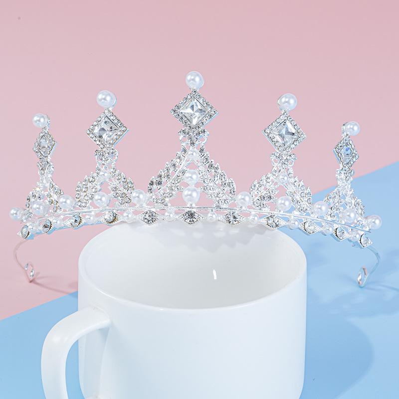 Princess Birthday Crown Headband for Girls – High-end Hair Accessories & Clip