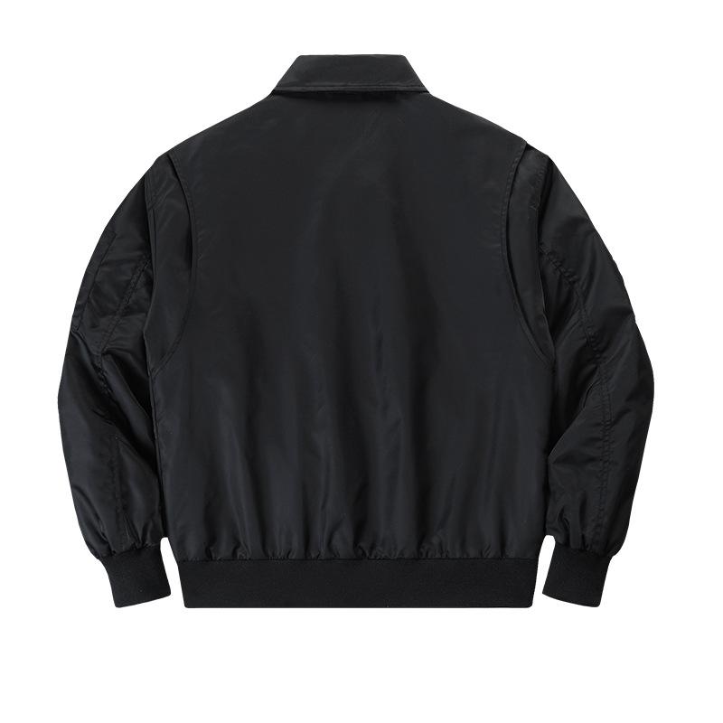 Spring and Autumn Joker Baseball Uniform Men's Coat Leisure Sports Stand Collar Short Coat Tooling Jacket Thin.