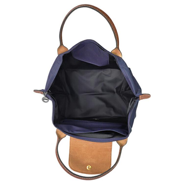 Longchamp Borsa Tote a Forma di Raviolo Pliage Original Pieghevole Grande Capacità Colore Unico Tela di Poliammide Riciclata e Pelle di Mucca Media 1623089P68