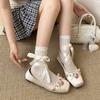 Fashion 2025 Women Mary Jane Shoes Fashion Shallow Butterfly-knot Shoes Laides Soft Sole Comfort Dress Ballet Flats Shoes