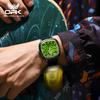 OPK 8143 Men's Quartz Wristwatch Waterproof Luminous Square Dial Steel Strap Business Dress Luxury Watch for Man