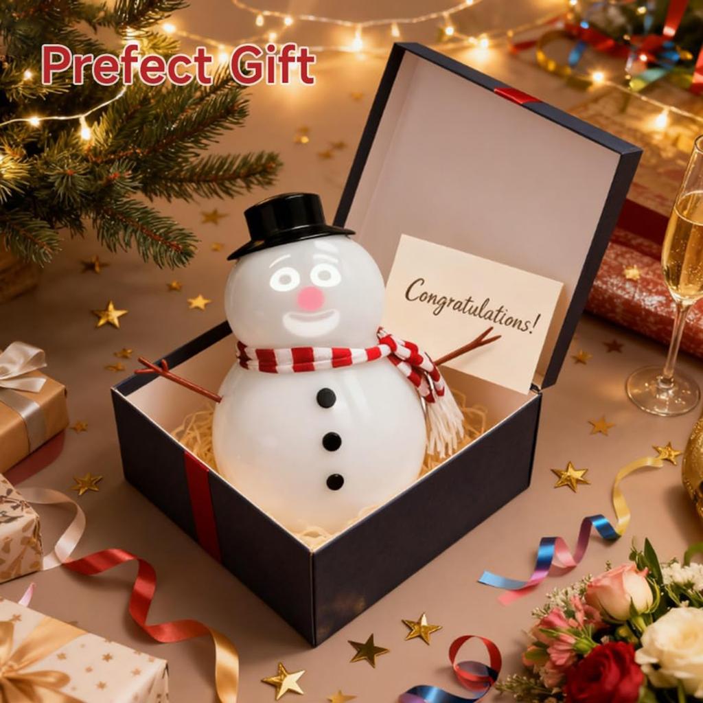 Christmas Decoration Snowman Ornament, Cute Snowman Shape, Suitable For Desktop And Windowsill Holiday Decoration