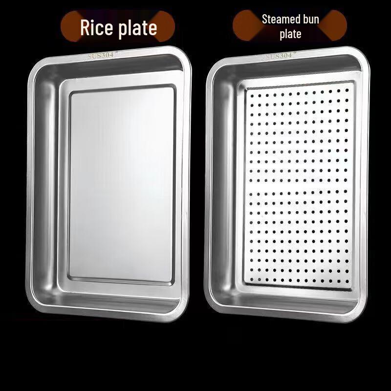 Xiyao 304 Edelstahl Rechteckiges Serviertablett