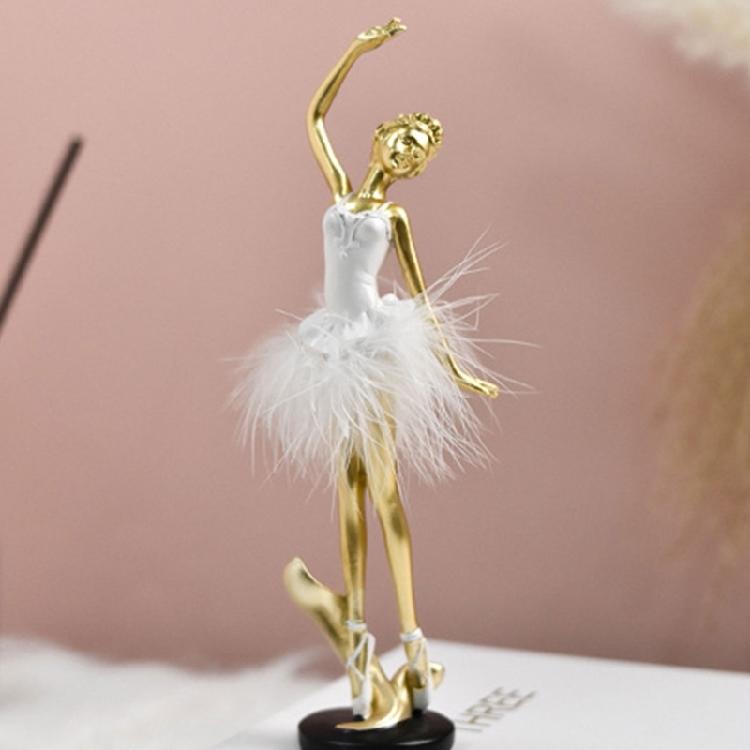 Elegant Ballet Dancer Resins Sculpture Ballerinas Figuine Dancing Girl Statue Ornament for Adding Elegances to Any Room