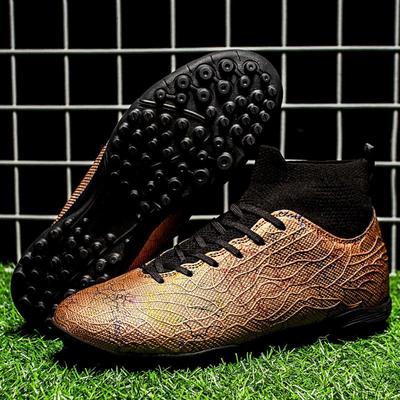 Neue Fußballschuhe High-Top Camouflage Stollen Kinderschuhe Professionelle Trainingsschuhe Stollen Fußballschuhe