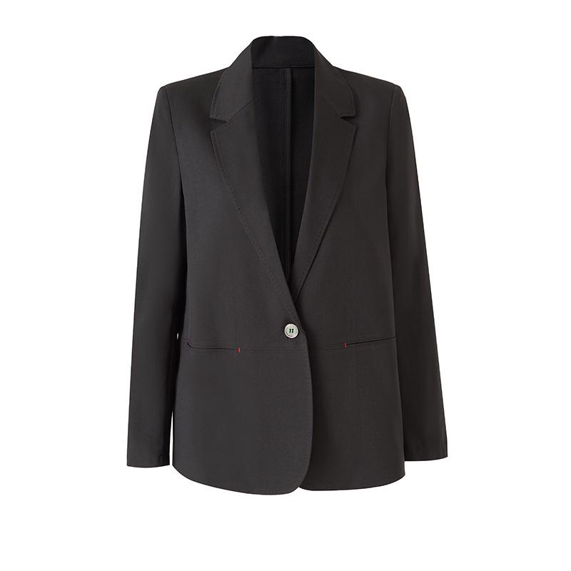 

В наличии: Свободная повседневная универсальная стройнящая костюмная куртка Весна/Лето 2026 Medium чёрный