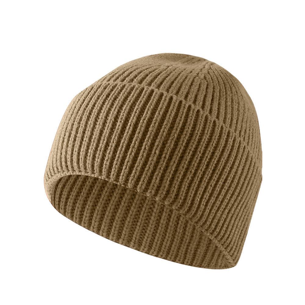Warm Knitted Fleece-Lined Windproof Korean-Style Ear Protection Woolen Hat for Autumn and Winter Skiing