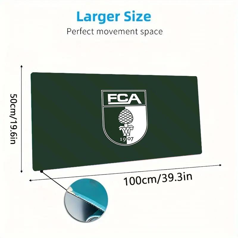 FC Augsburg2 Print  Cushion Non-slip Laptop Tablet Big Mousepad XXL Mat Mini PC Playmat With Lock edge
