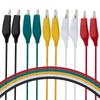10Pcs Double-ended Alligator Clips Insulated Mixed Colors Test Leads Alligator Clip Welding Stamping Crocodile Clips