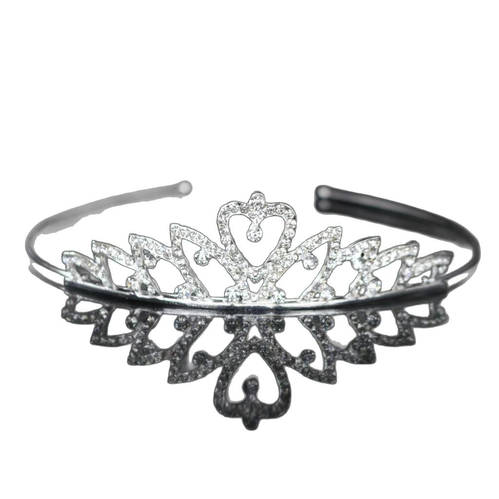 Children'S Crown Headgear Adult Headband Dance Stage Performance Rhinestones Crystal For Girls And Baby Hosts