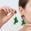 Mosquitoes Eating Flies Frog Acrylic Earrings Exaggerated Long Dangle Earring  Funny