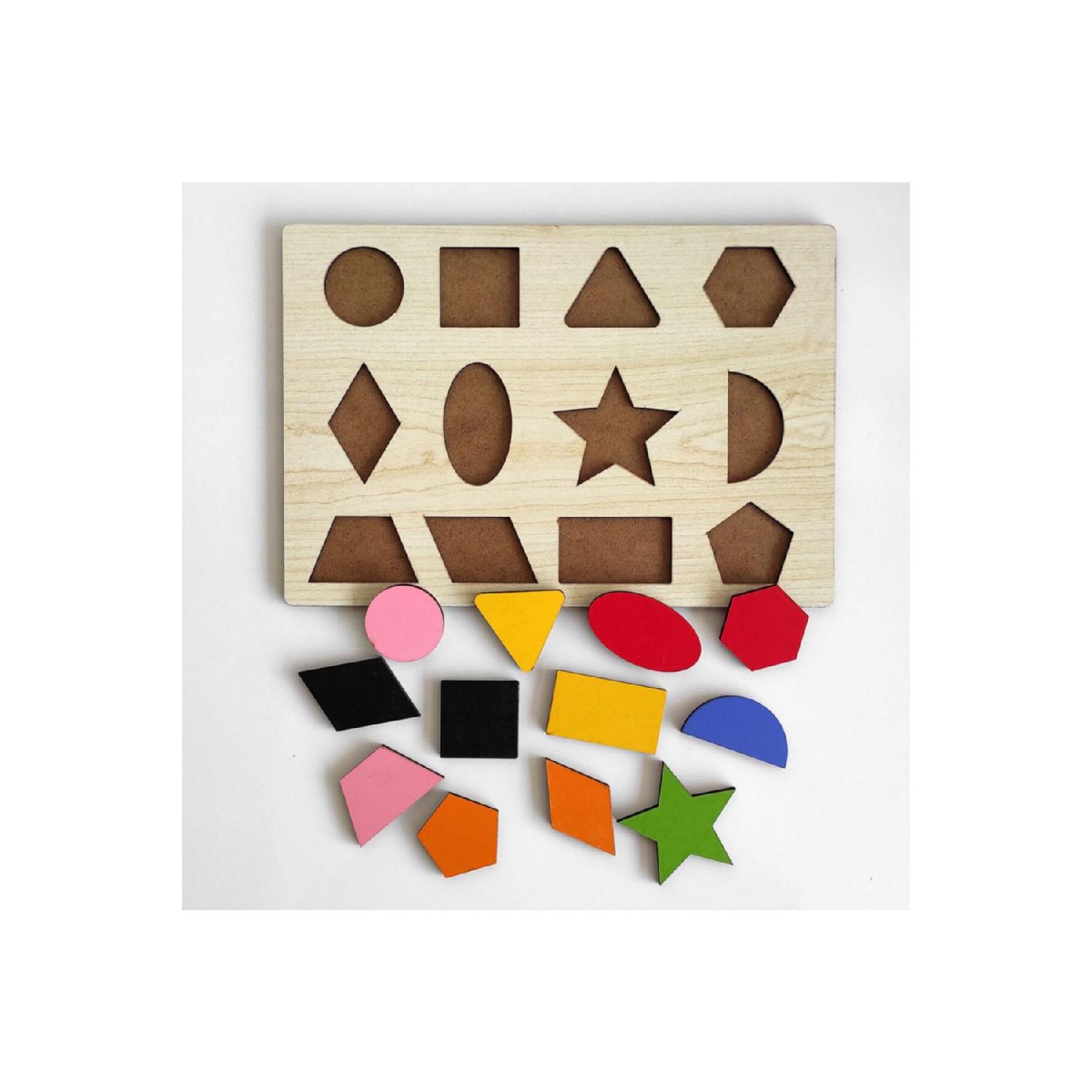 

Educational Wood Geometric Shapes Bult