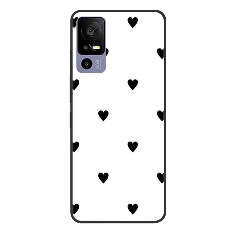 For TCL 40R 5G T771A Case Painted Soft Black Silicone Bumper Phone Cover for TCL 40 R 5G 6.6" Case TCL40R 40R Etui Coque Fundas