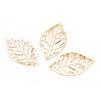 50Pcs Charm Filigree Hollow Leaves Pendant Diy Jewelry Making Leaves Metal Craft