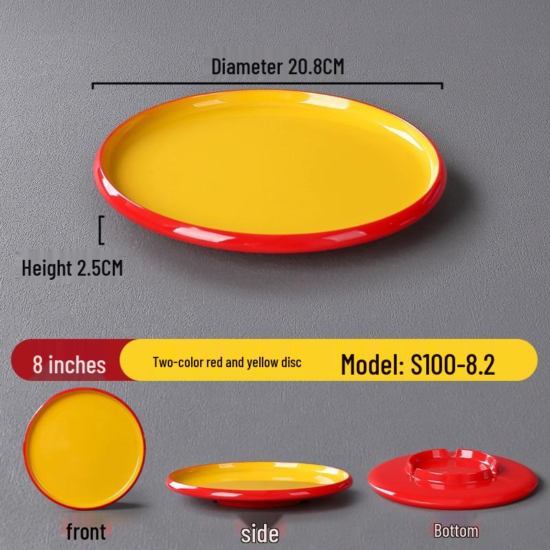 Melamine Nordic Style Cold Dish & Stir-fry Plate for Restaurants and Hotels