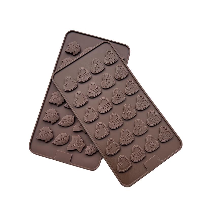 Y310 24-Shape Silicone Chocolate & Fondant Mold Set (2-Pack)