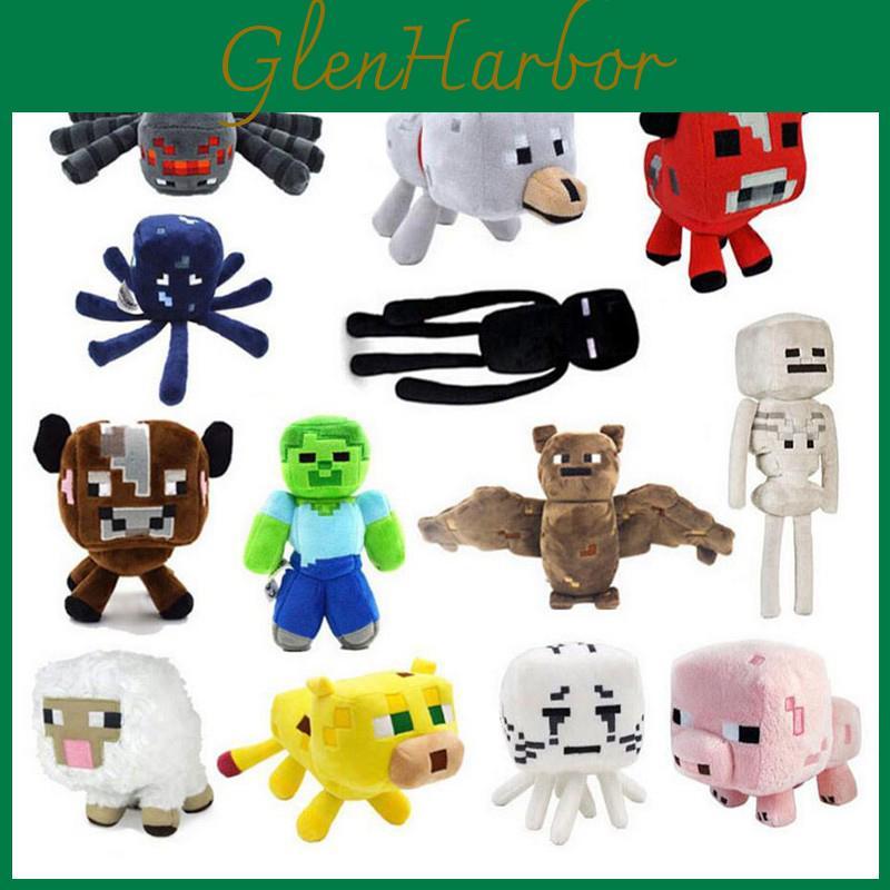 Adorable Minecraft Plush Toys Soft And Cuddly Creeper Enderman Wolf Stuffed Gift For Kids