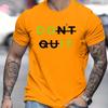 Summer Casual Street Men's T-Shirt Clothing Minimalist Versatile Letter Print Menswear Soft Breathable O-neck T-shirts