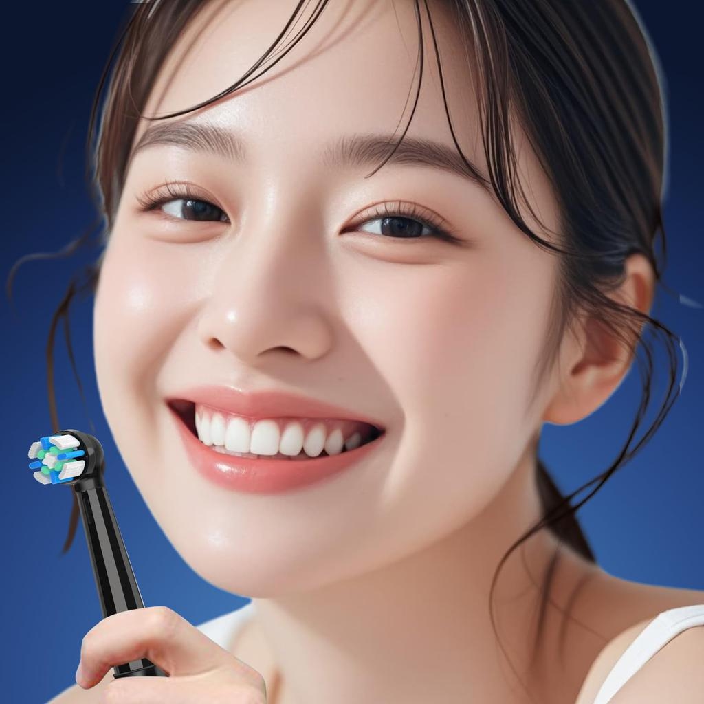 Compatible with Oral-B iO Replacement Brush Heads, White (8 Pieces) for Oral-B iO Series 2, 3, 4, 5, 6, 7, 8, 9, and 10
