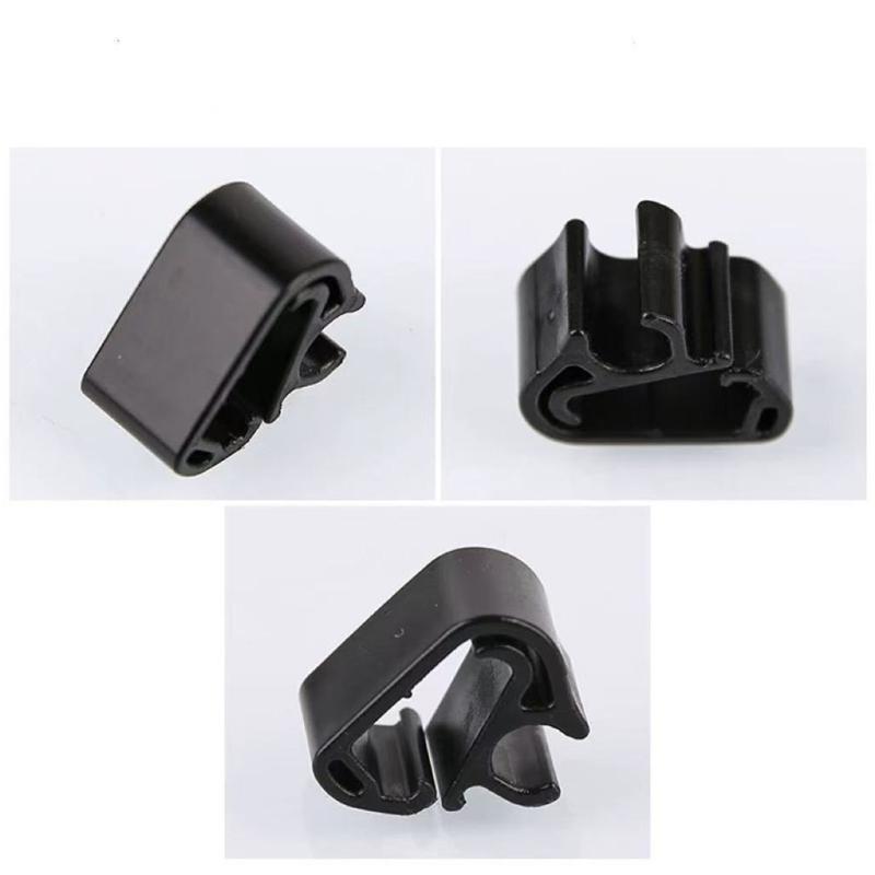 Universal Windshield Wiper Hose Fastener Clips Clamps Fasteners Plastic Design Secure Hold Fit Most Cars Trucks 20 Pack