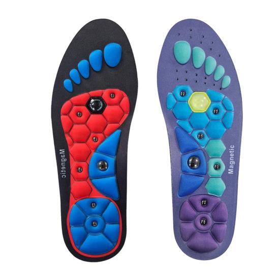 1 Pair Orthopedic Acupressure Insoles Pain Relief Lightweight Reflexology Massage Insoles Comfortable Foot Support