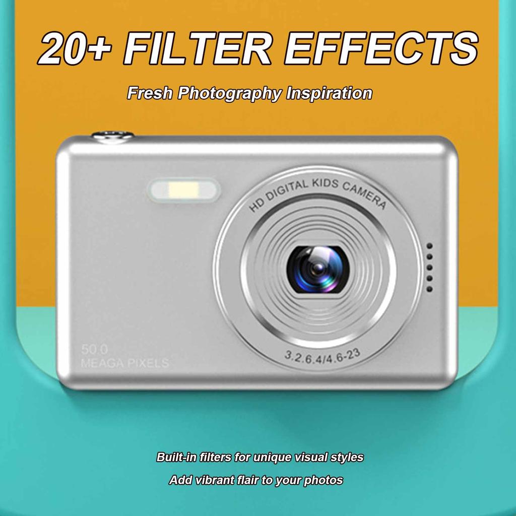 4K Digital Camera with Anti Shake Digital Point and Shoot Camera Portable Selfie Camera 48MP High Resolution for Kids Adult Gift