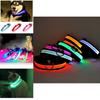 Adjustable Size Usb Rechargeable Led Pet Collar For Cats And Dogs Nylon Material