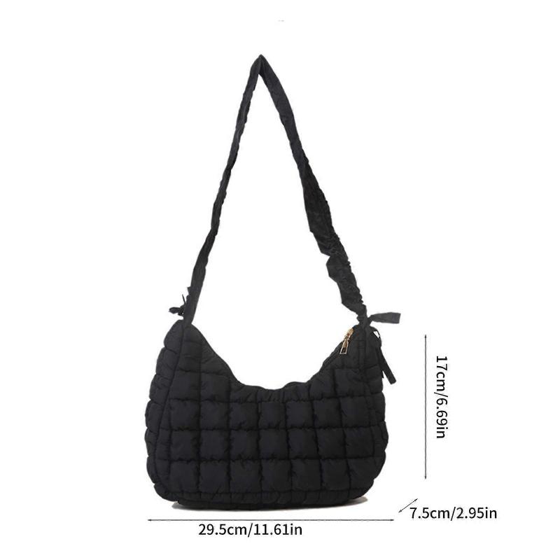 Trendige und schicke Ein-Schulter-Tasche mit Plissee-Muster Umhängetaschen für Damen Khaki