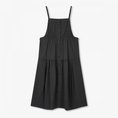Button String Layered Dress  9176241984ct 
