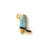 1 Piece 304 Stainless Steel West Cowboy Charms 18K Gold Plated Enamel Boots 3D Pendants For DIY Necklace Jewelry 19mm x 14mm