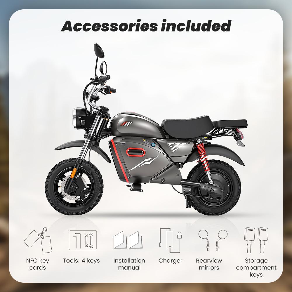 Bicicletă Electrică iScooter Y18 15" Motor de Vârf 2000W Suspensie Completă Motocicletă Electrică pentru Adulți 48V 20AH Cu Deblocare NFC Sarcina Maximă 150Kg