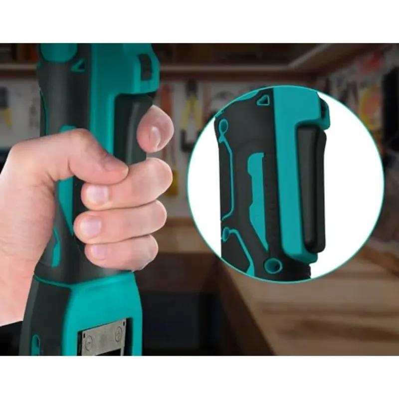 Electric Cordless Ratchet Wrench 38inch Rechargeable Battery 21V with Comfortable Grip and Comprehensive Accessory Set
