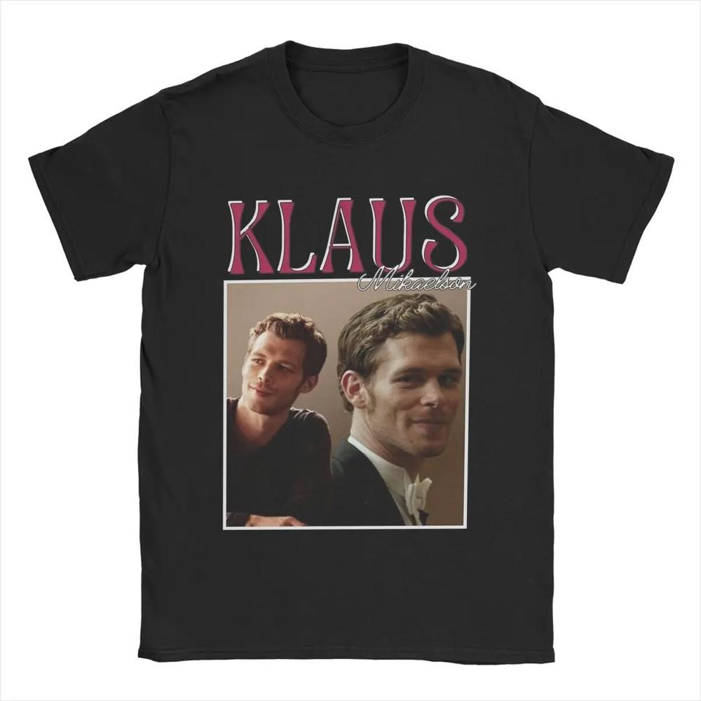 Awesome Klaus Mikaelson The Vampire Diaries TShirt Men O Neck Pure Cotton T Shi Unisex T-Shirt