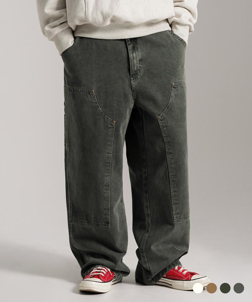 PERSTEP Deft Dying Carpenter Pants Khaki Julp4662
