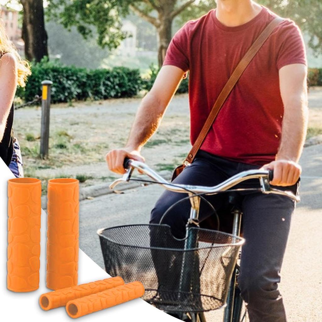 Humdcdy Motorcycle Lever Cover, Motorcycle Grip Cover - Motorcycle Handlebar Cover Rubber Anti-Slip Brake