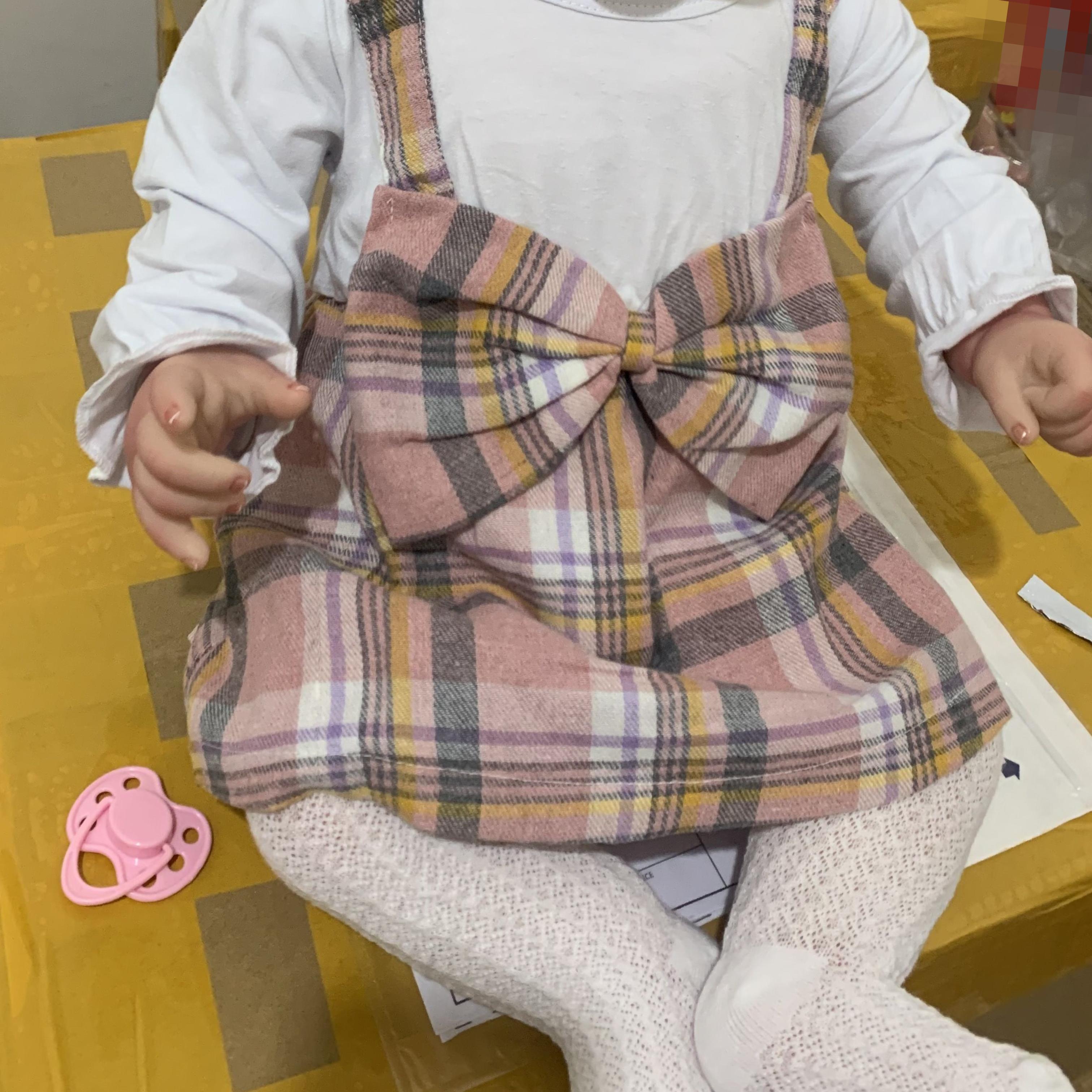 BZDOLL 3D краска с сосудистой веной 60 см мягкая силиконовая улыбающаяся кукла реборн — фото 4