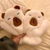 Lovely Plush Capybara Cartoon Scarf and Glove Set for Warmth Stylish Winter Wear Handwear and Neck Gaiter for Women Kids