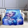 Disney Frozen Elsa Princess Blanket for Sofa King Size Cute Soft Flannel Throw Fluffy Bed Blanket New Born Winter Blanket Gift#(1)