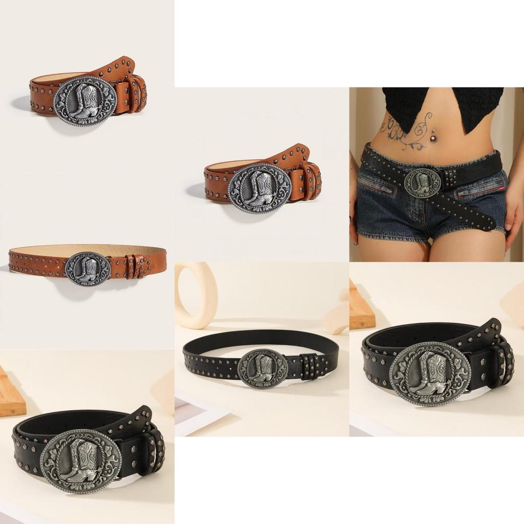 Nonconformist Pu Leather Belt With Metal Snap Button And Fashionable Details
