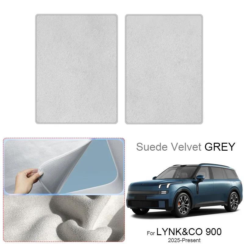 Car Suede Fabric Anti-uv For LYNK&CO 900 2025-Present Electrostatic Adsorption Sunroof Sunshade Auto Heat Insulation Skylight