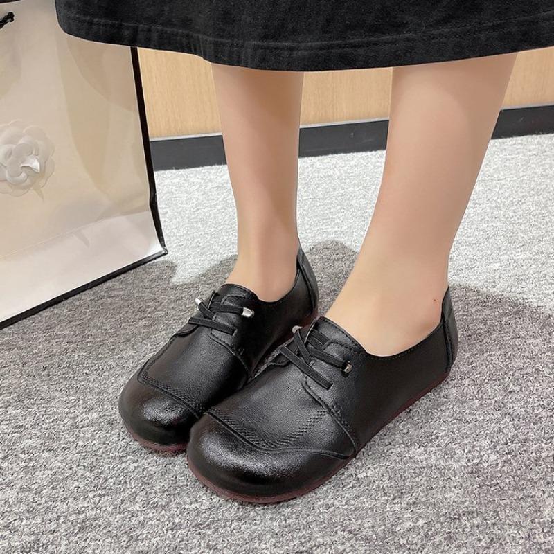 Fashion ZXRYXGS Premium Soft Cowhide Real Leather Shoes Women Flats 2025 Autumn Soft Sole Comfort Casual Sneakesr Flat Shoes Large Size