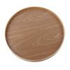 Round Shape Solid Wood Tea Coffee Snack Food Meals Serving Tray Plate Restaurant Trays Wooden