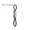 Keychain Data Cable Zinc Alloy PD60W Fast Charging is suitable for apple iphone Huawei portable lanyard fast charging cable