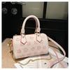 Shoulder bag women's retro pu chain printed pillow bag simple and versatile handbag fashionable and light bag