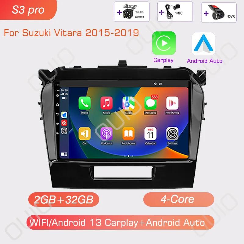 4G Android 13 Radio For Suzuki Vitara 2017 2018 2019 2020 Car stereo Multimedia Player Carplay Auto GPS navigation