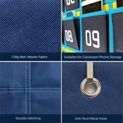 Vlies Stoff Nummerierte Taschen Wandmontage Bessere Tragfähigkeit Handy Wandtasche mit Haken Klassenzimmer Aufbewahrung Hängende Tasche