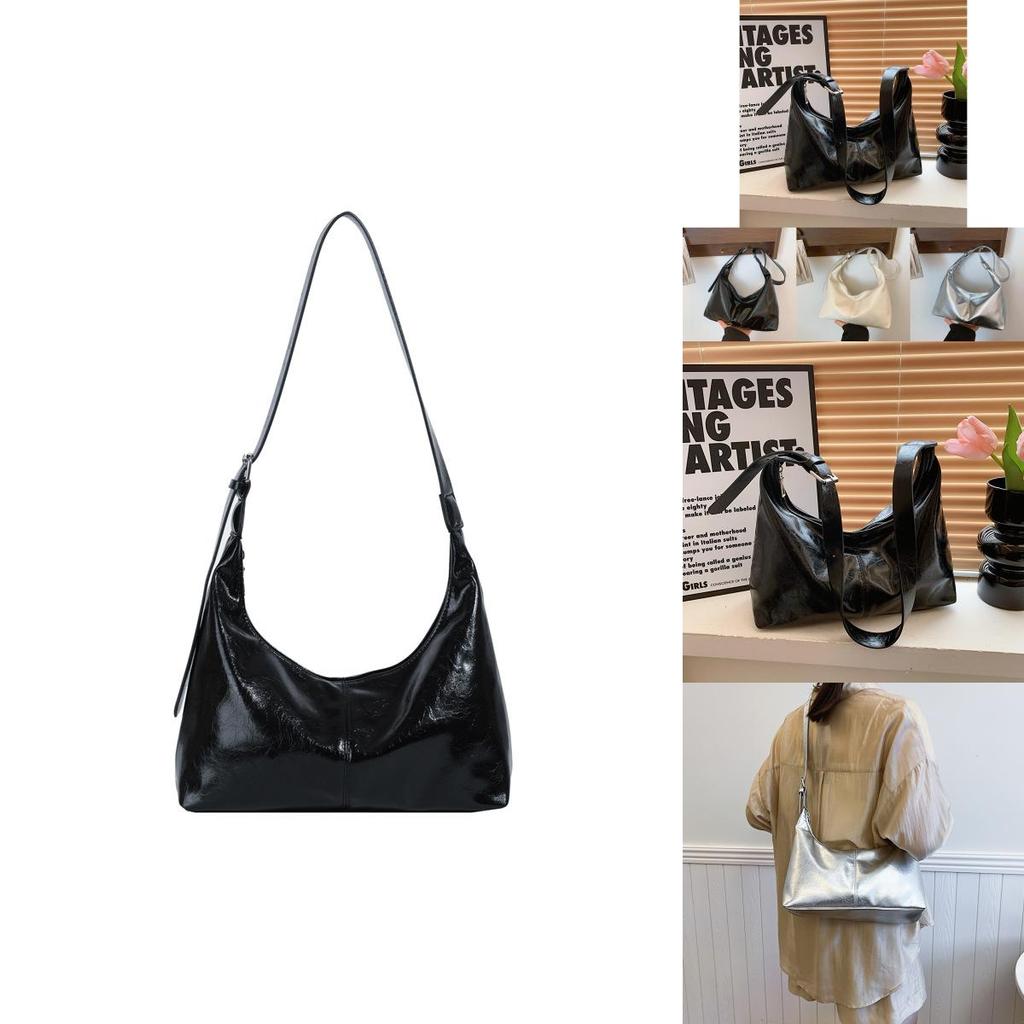 Trendy Street Style Large Capacity Pu Crossbody Bag Fashionable Minimalist Tote Handbag