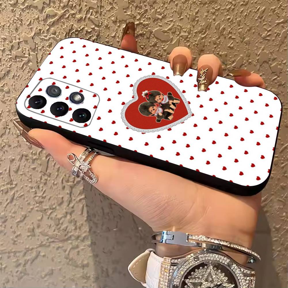 Cute M-monchhichis-s Phone Case for Samsung Galaxy A20,21s,22,31,32,52,71,80,A91,5G Colorful Cover Smartphone Pretty